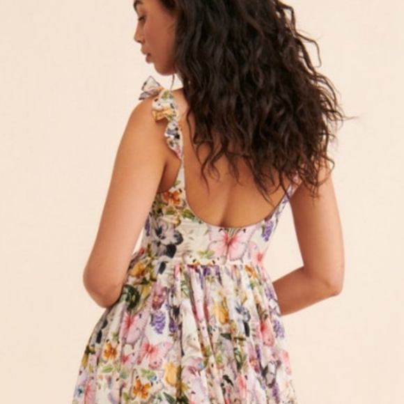 **ONLY 1 Small Left!!**Selkie The Penny Lane Dress in Butterfly Botanics - Picture 16 of 16